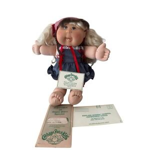 Vintage 1980 Cabbage Patch Kids Toddler Doll With Adoption Papers MARILYN DENA
